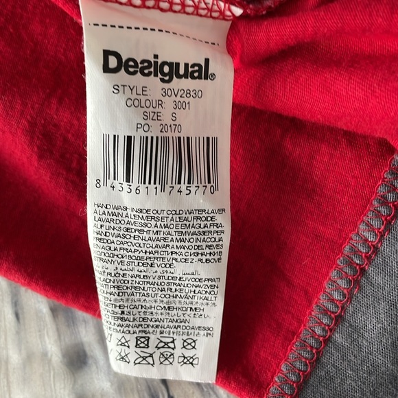 Desigual Women’s Multicolor A-line Short Sleeve Dress Size Small - Picture 9 of 14